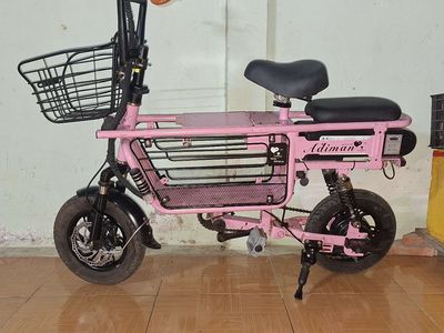 Xe đạp điện Li-on Bike S-6823 màu hồng. Mua bán Xe điện tại Thành phố Vĩnh Long Vĩnh Long được đăng bởi duy anh