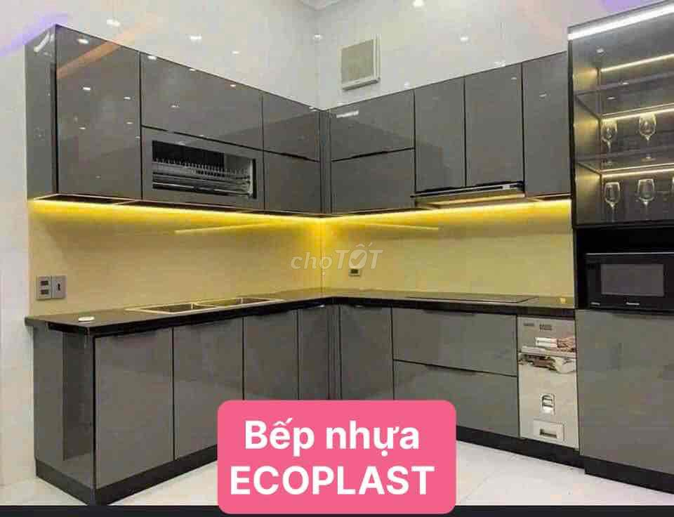 Tủ bếp Nhựa Ecoplast Xám. Mua bán Tủ, kệ gia đình tại Quận Tân Phú Tp Hồ Chí Minh được đăng bởi Nội Thất Sài Gòn hình 1