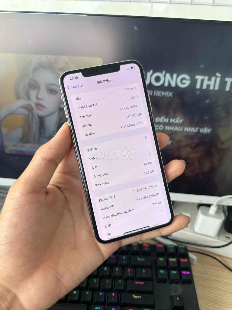 Thanh Lý iPhone XS Max Qt 64gb máy zin chuẩn keng