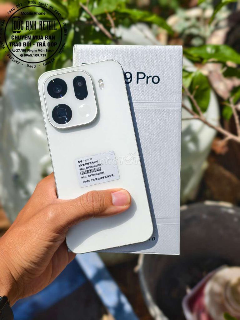 Oppo Find X9 Pro 512GB Trắng. Mua bán Điện thoại tại Thành phố Buôn Ma Thuột Đắk Lắk được đăng bởi Đức Anh Retail hình 1