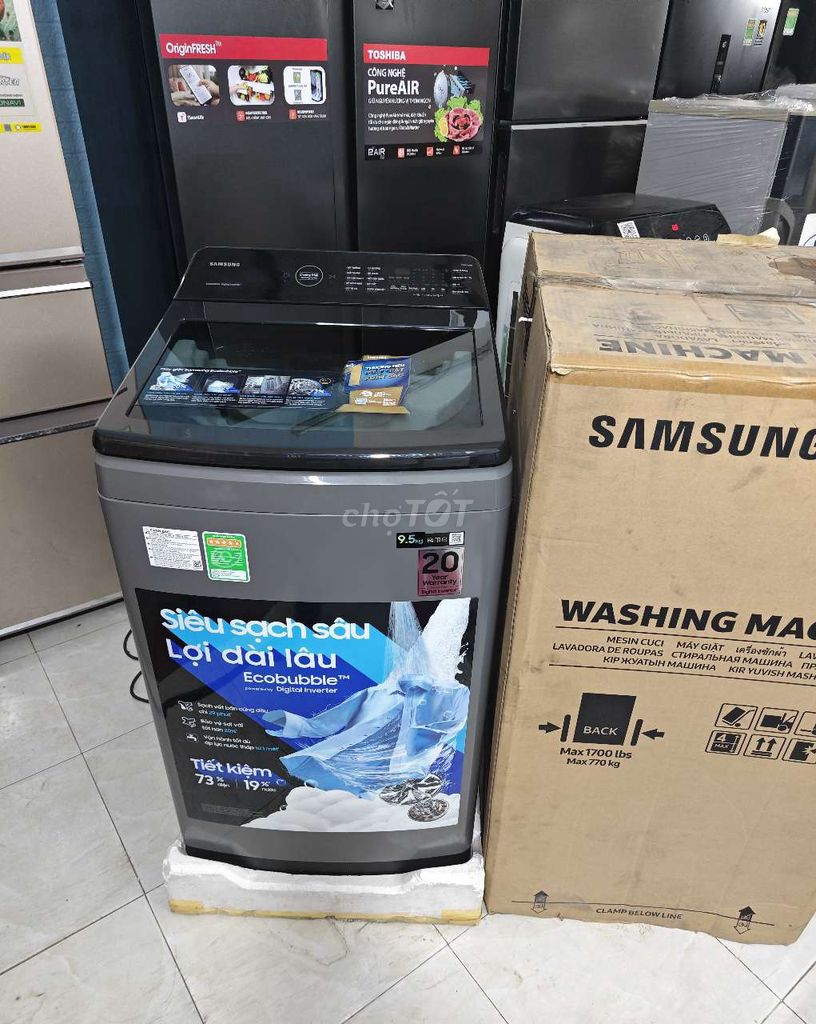 Máy giặt Samsung 9.5kg và 10,5kg  mới nguyên hộp. Mua bán Máy giặt tại Quận Nam Từ Liêm Hà Nội được đăng bởi Ngoc Nguyen hình 1
