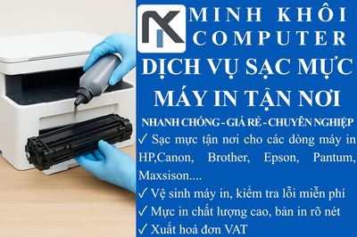 Sạc mực máy in Canon, HP, Brother, Pantum, Maxsion. Mua bán Đồ dùng văn phòng tại Thành phố Long Xuyên An Giang được đăng bởi MINH KHÔI COMPUTTER