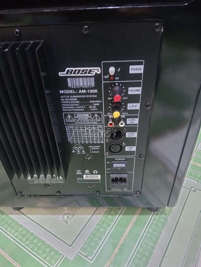 Loa siêu trầm Bose AM-1200 Đen. Mua bán Tivi, Âm thanh tại Quận Bình Tân Tp Hồ Chí Minh được đăng bởi ae cần alô 2 hình 1