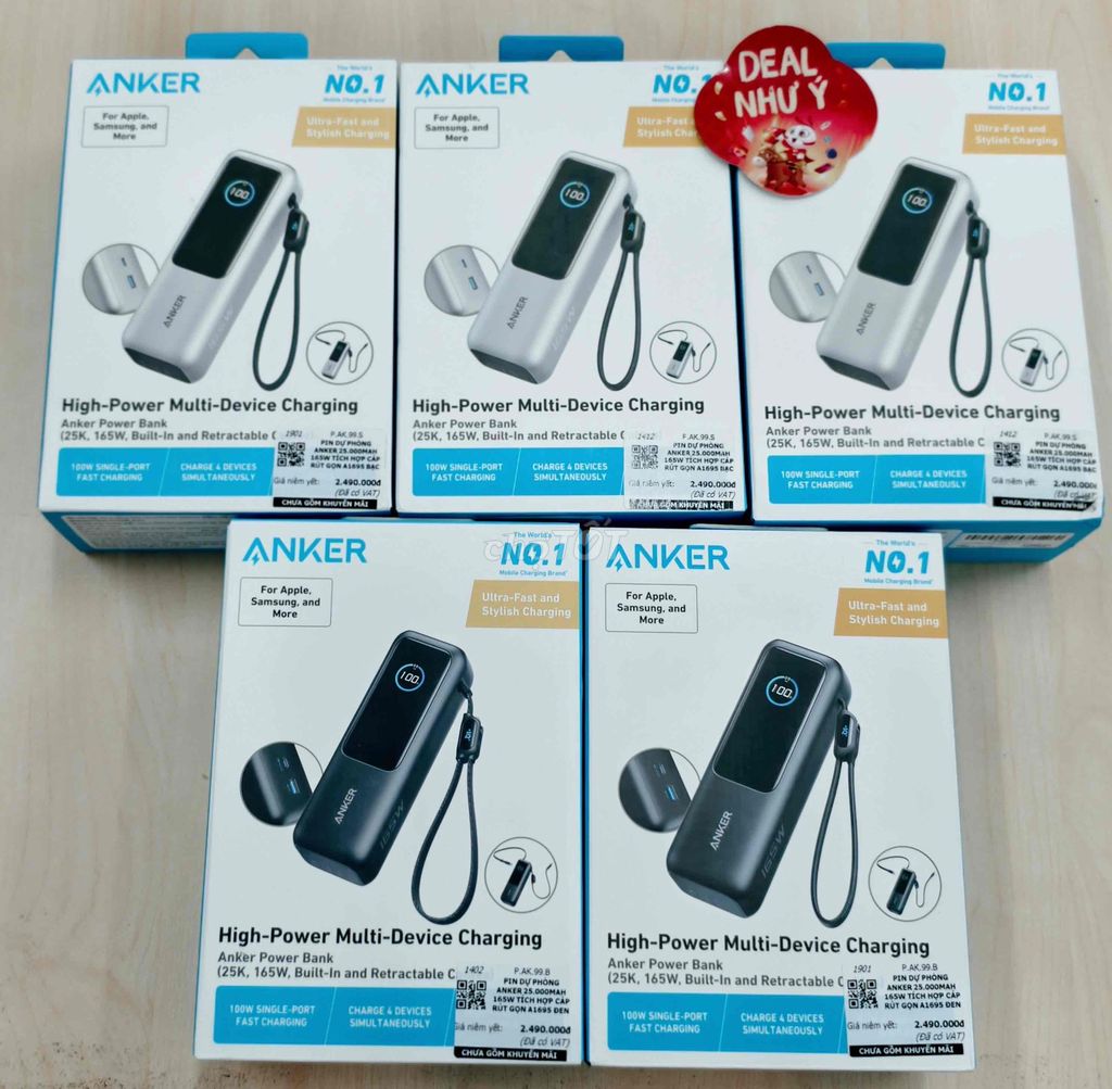 Pin sạc dự phòng Anker A1695 25000mah 165W. Mua bán Phụ kiện (Màn hình, Chuột...) tại Thành phố Bạc Liêu Bạc Liêu được đăng bởi Nguyễn Hưng Thịnh hình 1