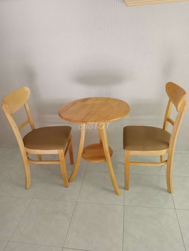 Bộ bàn ăn 2 tầng( 1 bàn 2 ghế)