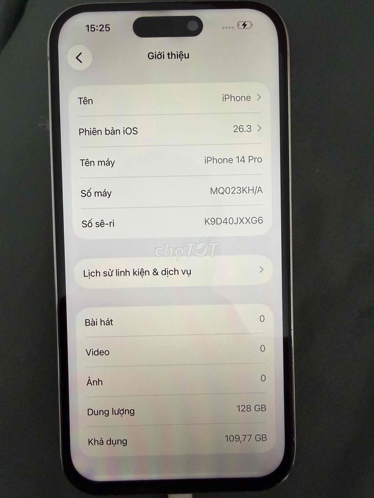 Apple iPhone 14 Pro 128GB Trắng. Mua bán Điện thoại tại Quận Hoàng Mai Hà Nội được đăng bởi mai tu hình 1