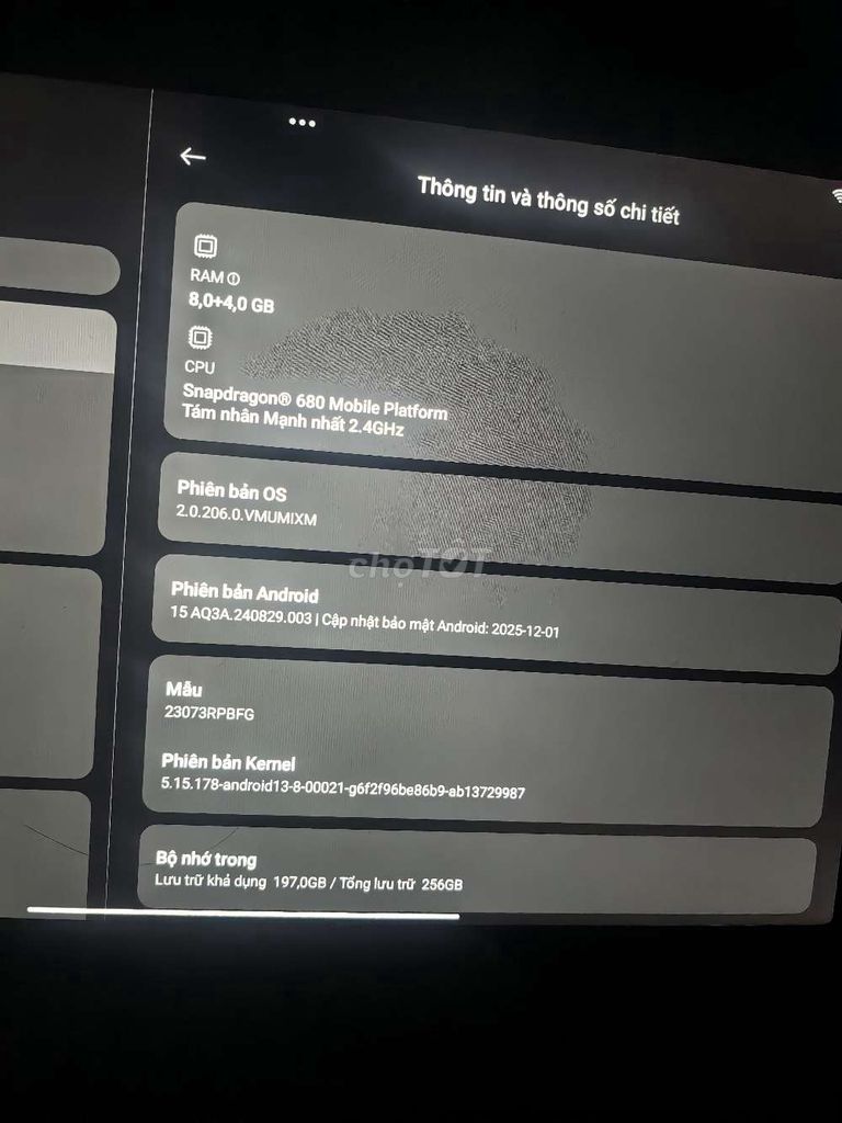 cần bán Xiaomi Redmi Pad SE 12GB/256GB. Mua bán Máy tính bảng tại Quận 12 Tp Hồ Chí Minh được đăng bởi Quyền Như hình 1