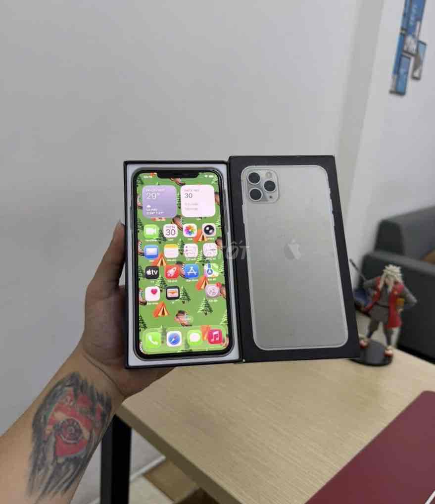 Apple iPhone 11 Pro Max 64GB Bạc Nguyên zin. Mua bán Điện thoại tại Quận Đống Đa Hà Nội được đăng bởi TP Hanoi Mobile hình 1