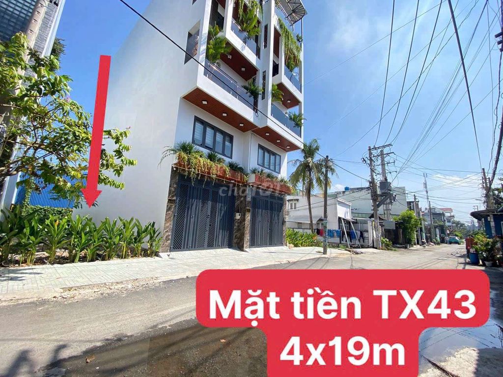 Đất mặt tiền kd buôn bán thạnh xuân 43,p thạnh xuân,q12