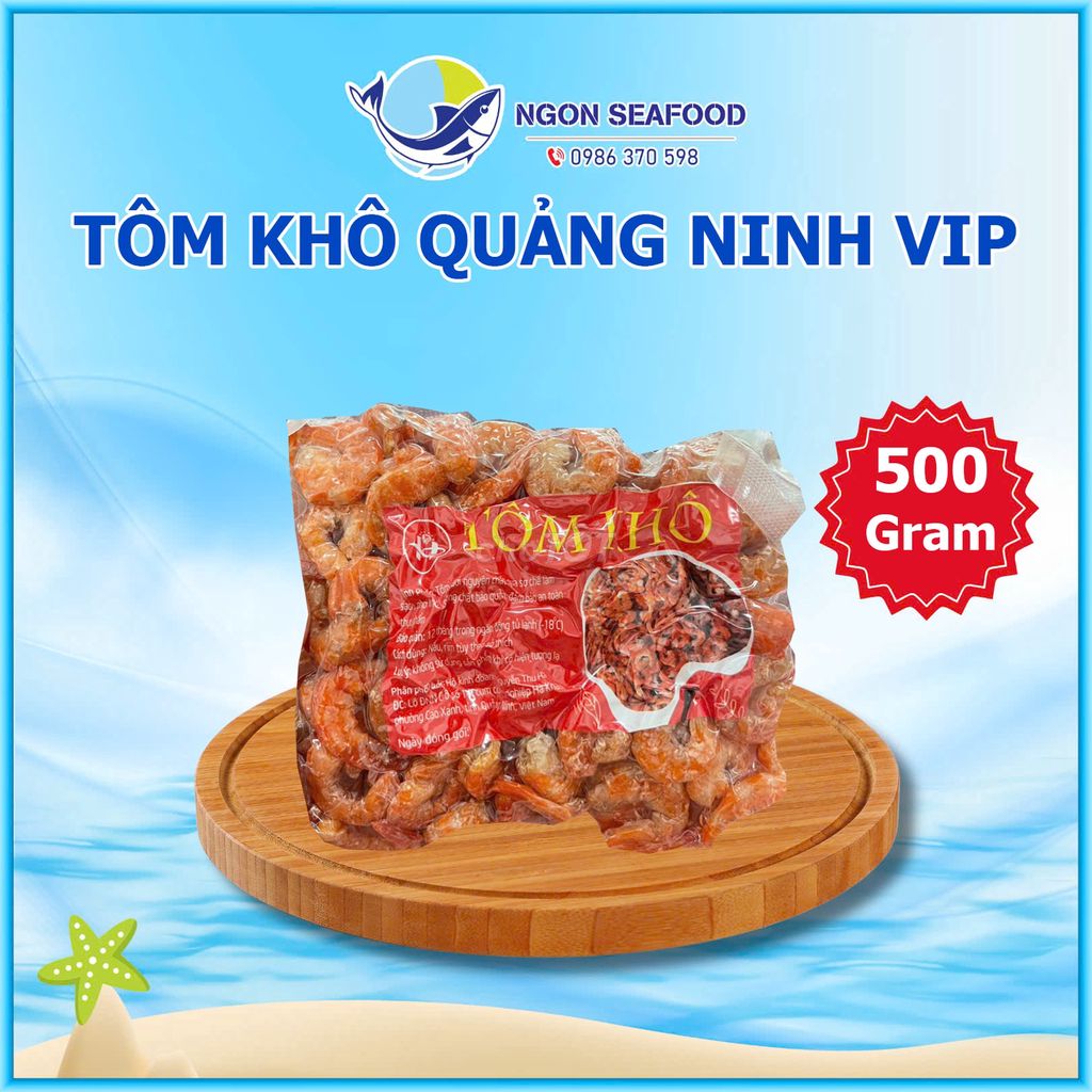 Tôm khô biển Quảng Ninh size lớn 500gr. Mua bán Đồ ăn, thực phẩm và các loại khác tại Thành phố Thủ Đức Tp Hồ Chí Minh được đăng bởi Ngon Seafood hình 1