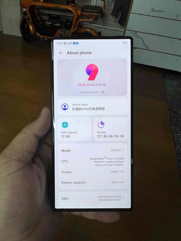 Nubia Redmagic 8S Pro 256GB Đen. Mua bán Điện thoại tại Quận Tân Bình Tp Hồ Chí Minh được đăng bởi Vũ Thế Quy hình 1