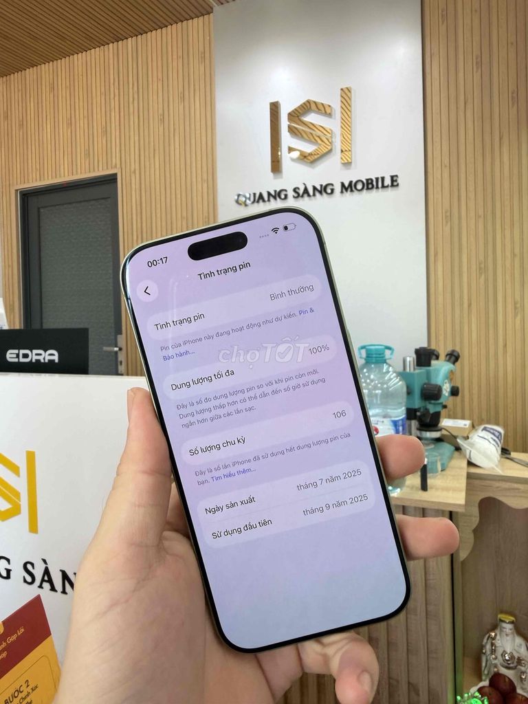 17 thường zin áp all 256gb pin 100. Mua bán Điện thoại tại Quận 12 Tp Hồ Chí Minh được đăng bởi San San Mobile hình 1