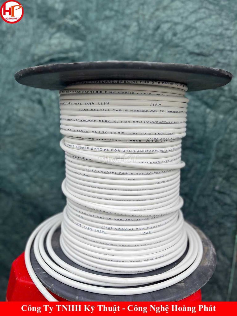 Cáp đồng trục RG6 160m Trắng. Mua bán Nội thất, đồ gia dụng khác tại Thành phố Qui Nhơn Bình Định được đăng bởi Hoàng Phát hình 1