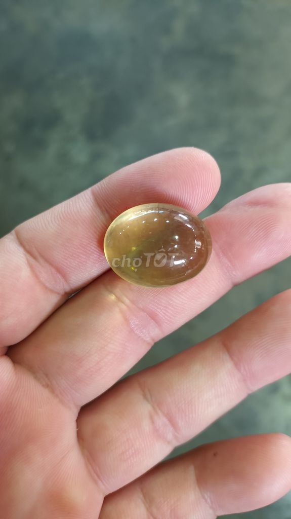 Bán viên đá citrine thạch anh vàng tự nhiên