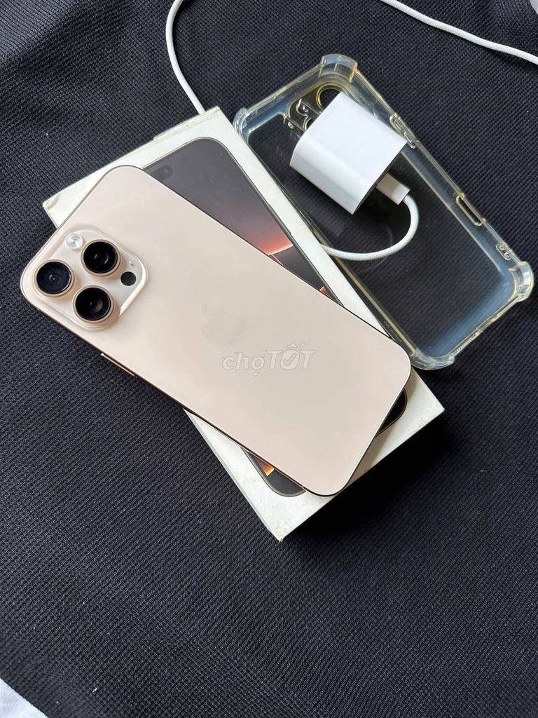 iPhone 16 Pro Max 256GB Vàng Đã sử dụng. Mua bán Điện thoại tại Quận 1 Tp Hồ Chí Minh được đăng bởi Hội Đồ Điện Tử hình 1