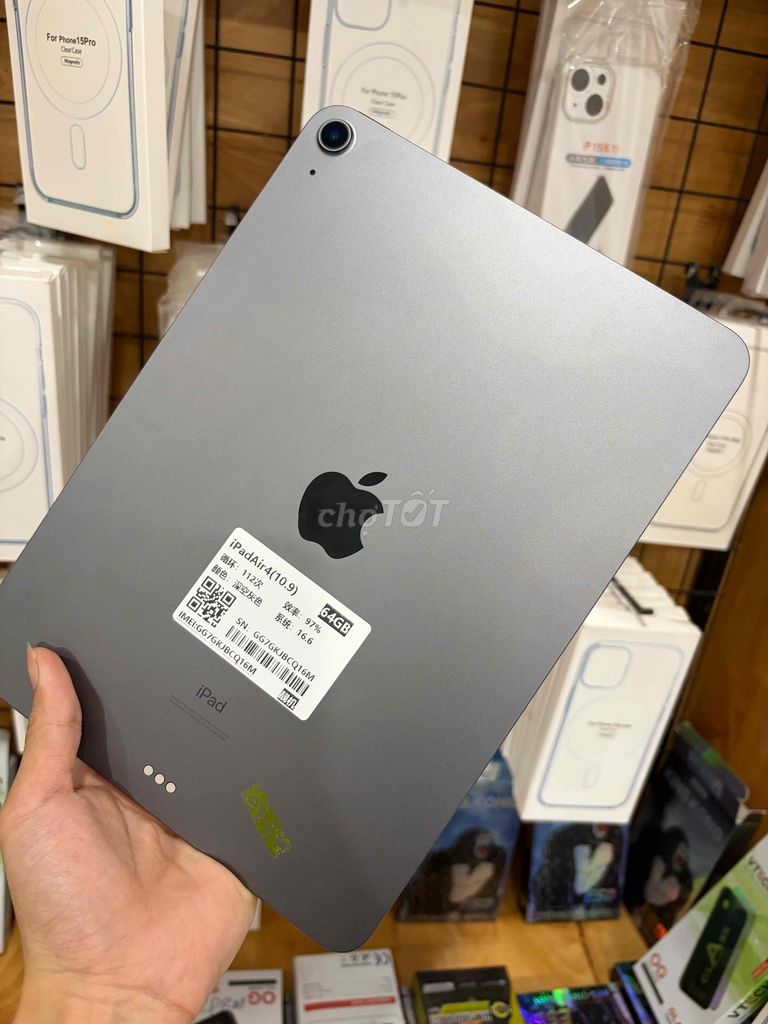Apple iPad Air 4 64GB Xám. Mua bán Máy tính bảng tại Quận Thanh Khê Đà Nẵng được đăng bởi Le Dang hình 1