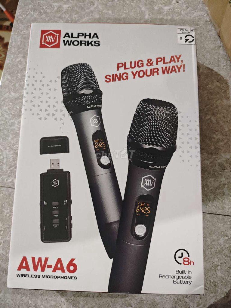 Micro karaoke Alpha Works AW-A6 Đen. Mua bán Tivi, Âm thanh tại Thị xã Phổ Yên Thái Nguyên được đăng bởi Ngọc Hiệp hình 1