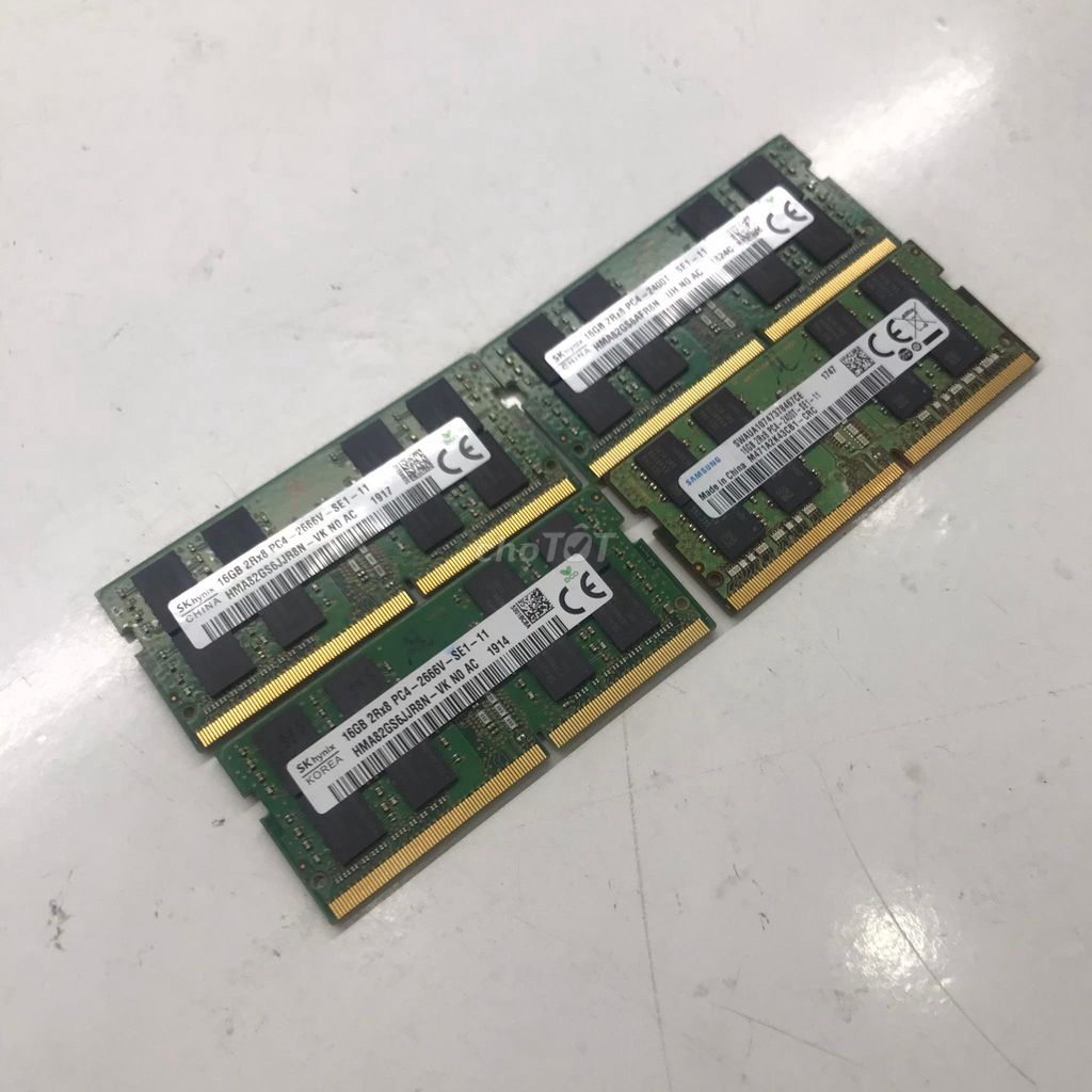 Ram Laptop 16GB DDR4 -2400MHz, 2666MHz  Các Hãng