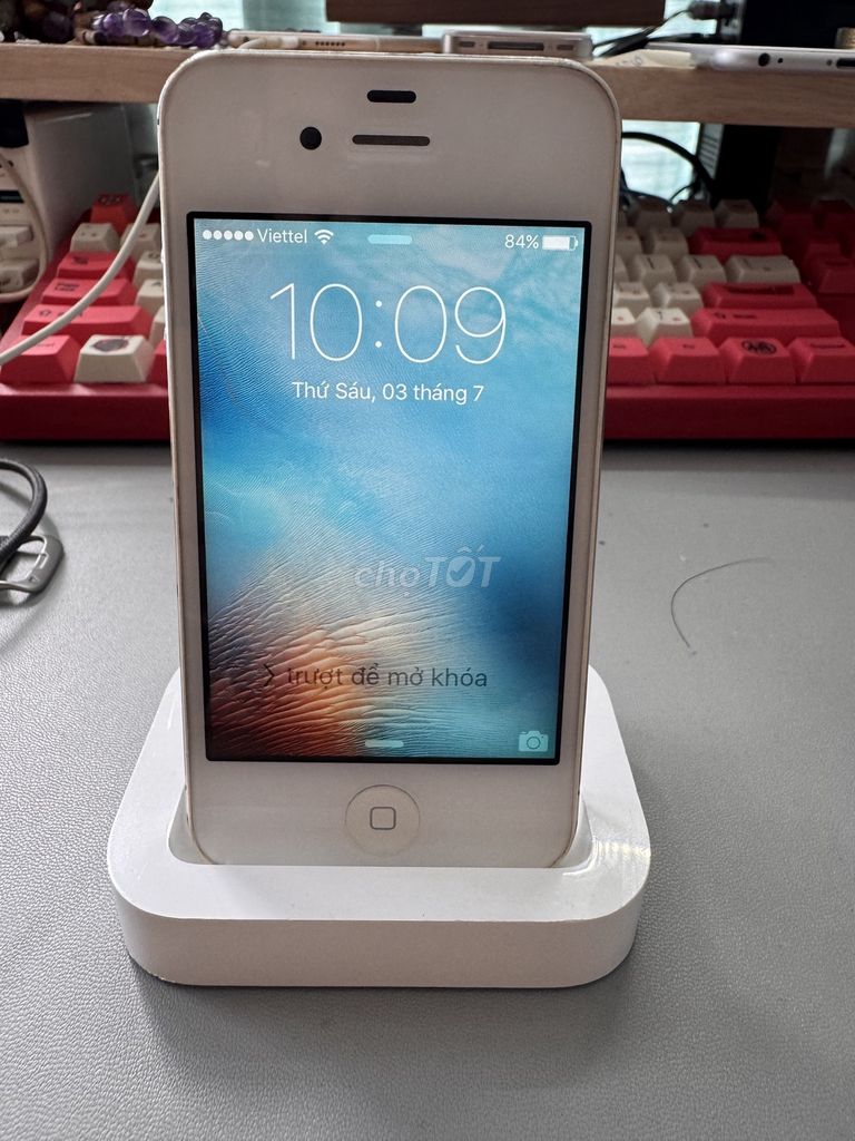 IPhone 4S 8GB Trắng VN/A & dock sạc zin. Mua bán Điện thoại tại Quận Bình Tân Tp Hồ Chí Minh được đăng bởi Nvthienduc hình 1