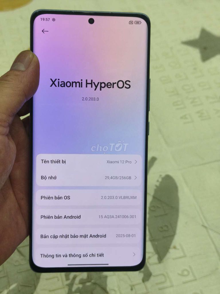 Xiaomi 12 Pro 256GB Xanh Like New. Mua bán Điện thoại tại Quận Hoàng Mai Hà Nội được đăng bởi Nguyennoi hình 1
