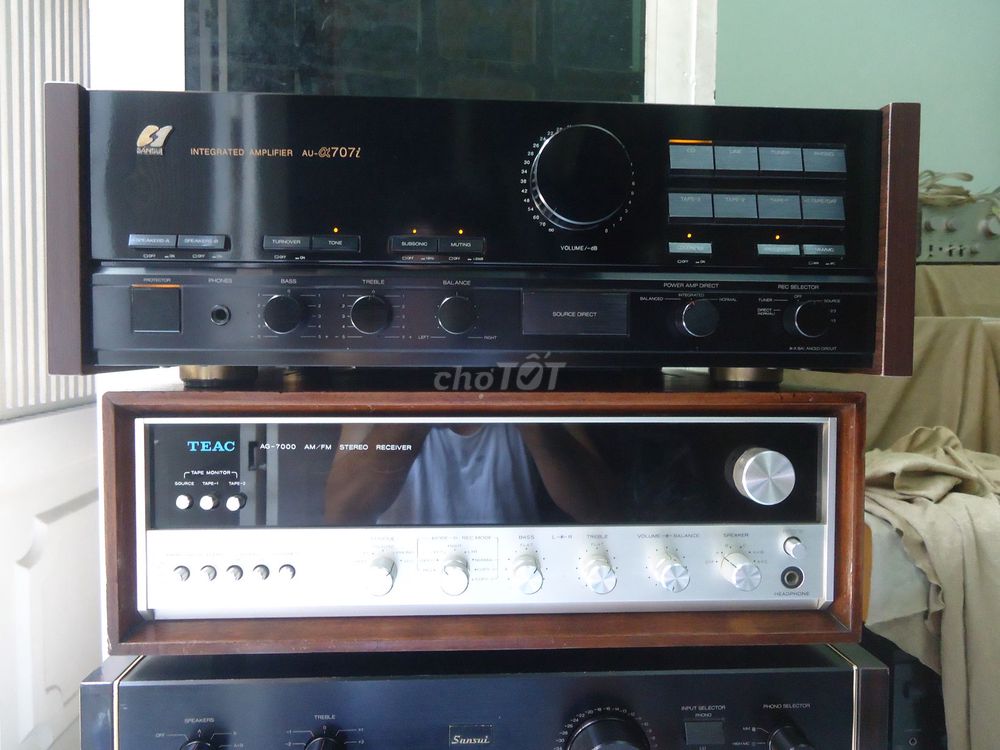 0903926455 - Ampli SANSUI AU-@707i, 320w, chạy 8 còng lớn,