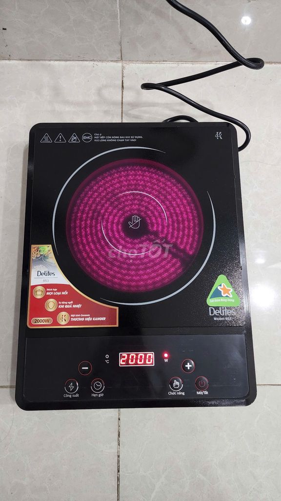Bếp hồng ngoại Delites 853 hàng tgdd, nóng nhanh.