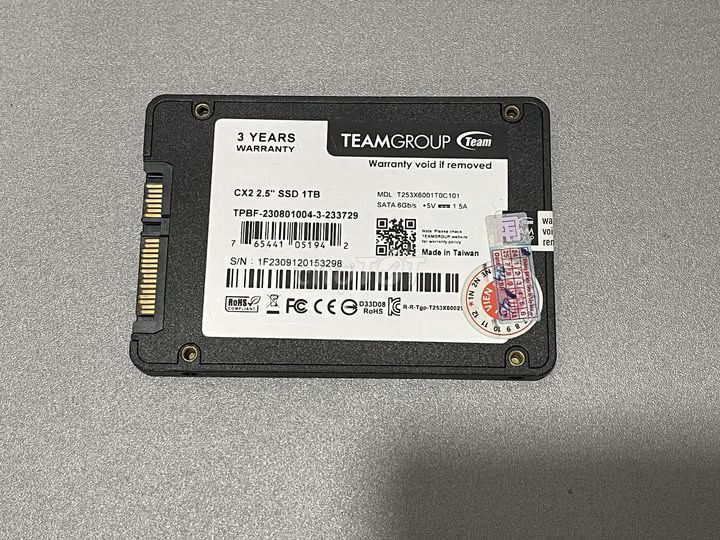 Ổ cứng SSD TeamGroup CX2 1TB 2.5 inch . Mua bán Linh kiện (RAM, Card...) tại Huyện Hóc Môn Tp Hồ Chí Minh được đăng bởi Hoc Nguyen hình 1