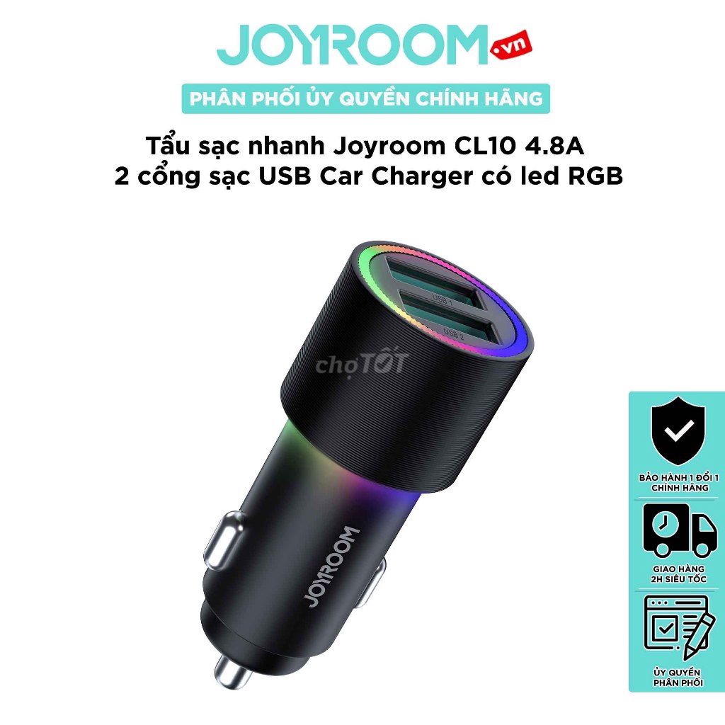 Tẩu sạc ô tô Joyroom CL10