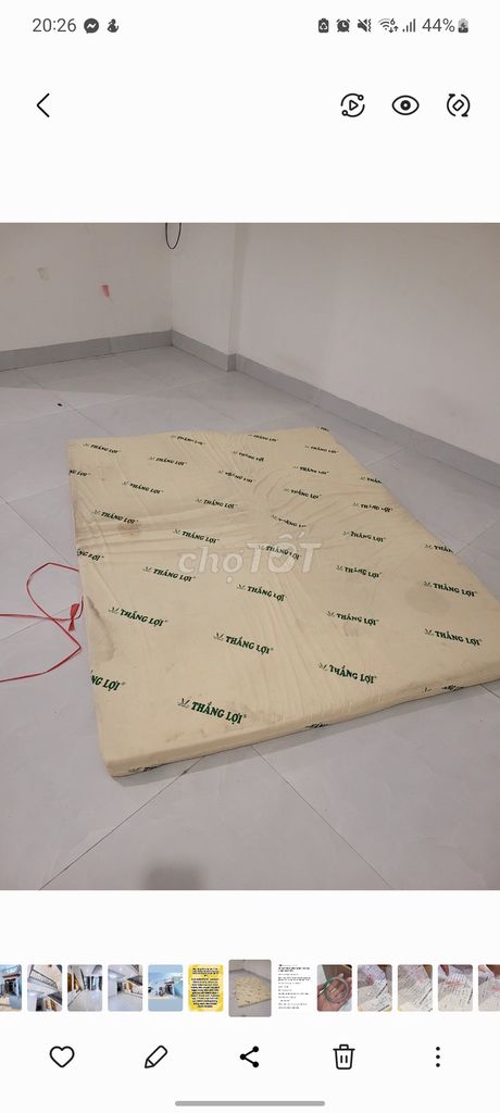 Nệm Thắng Lợi cao su non 1m6x2m. Mua bán Giường, chăn ga gối nệm tại Quận Cẩm Lệ Đà Nẵng được đăng bởi Minh Ngọc hình 1