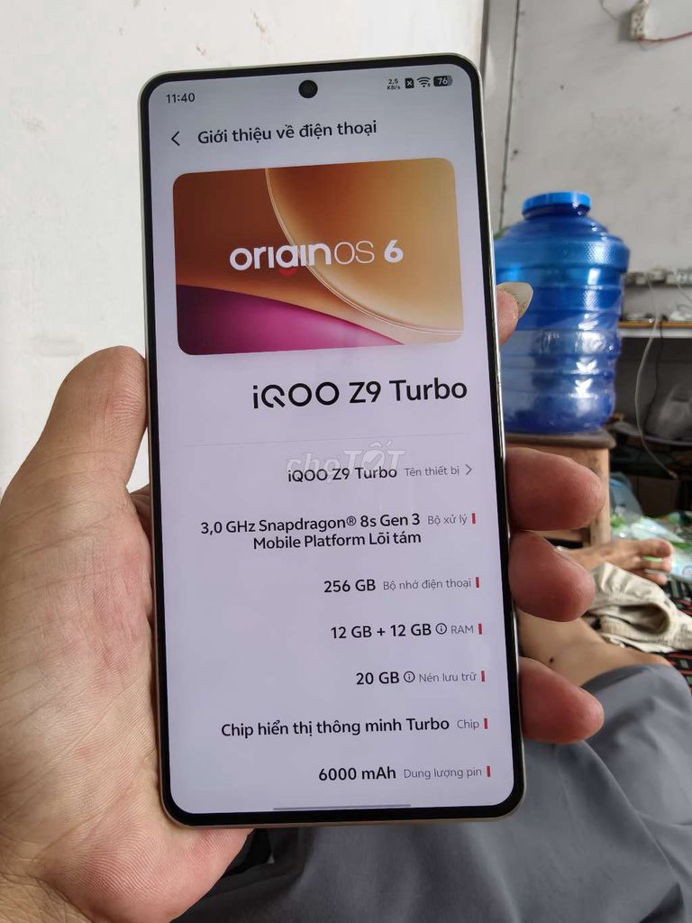 iQOO Z9 Turbo 256GB Trắng 98%. Mua bán Điện thoại tại Thành phố Bến Tre Bến Tre được đăng bởi Từ Tuấn Bến Tre hình 1