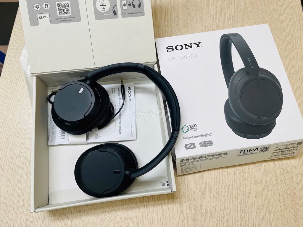 Tai nghe Sony WH-CH720N Chụp tai Đen. Mua bán Tivi, Âm thanh tại Quận Ninh Kiều Cần Thơ được đăng bởi Lê văn Le hình 1