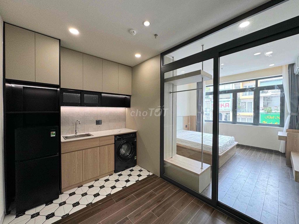 CHO THUÊ CĂN HỘ, CHUNG CƯ MINI, 1 PHÒNG NGỦ, TÁCH BẾP MỚI XÂY 100%