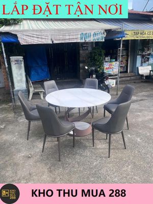 BỘ BÀN 6 GHẾ_BÀN CŨ_BÀN THANH LÝ_BÀN TRÒN 1M35. Mua bán Đồ dùng văn phòng tại Quận 11 Tp Hồ Chí Minh được đăng bởi KHO HÀNG THANH LÝ HV