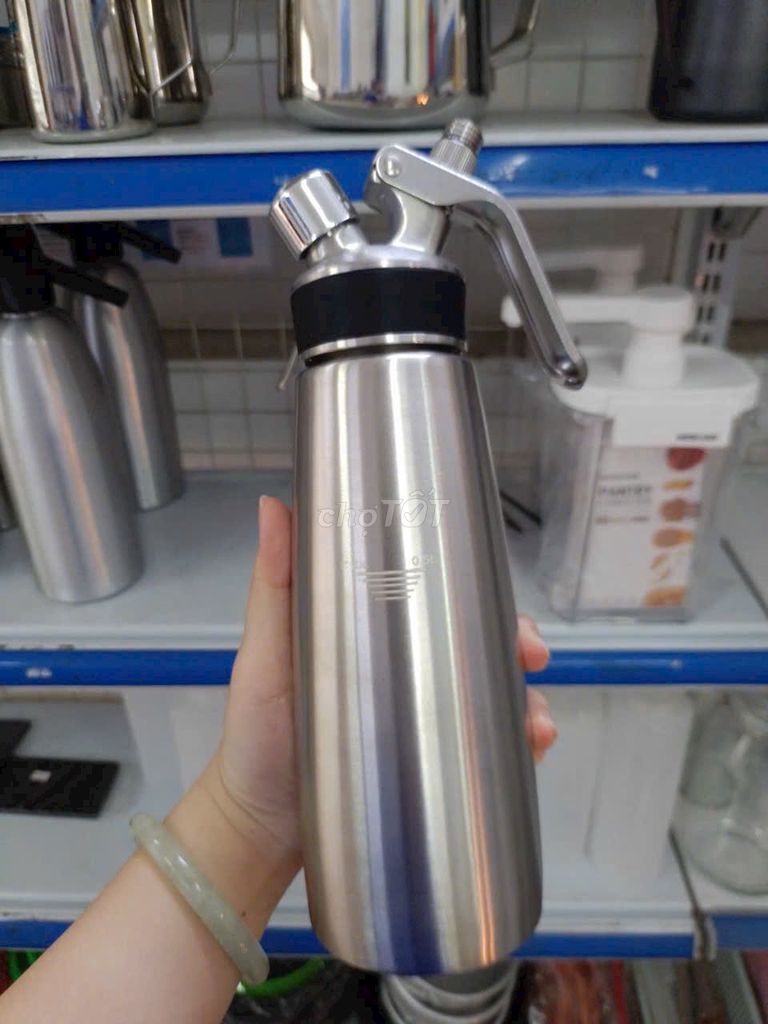 Bình xịt kem Inox 500ml. Mua bán Dụng cụ nhà bếp tại Quận Bình Thạnh Tp Hồ Chí Minh được đăng bởi Cửa hàng Ngân Phương hình 1