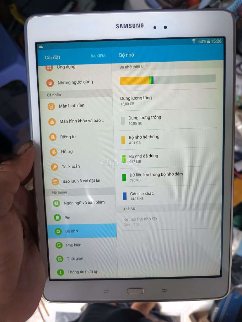Samsung Galaxy Tab A 16GB Trắng. Mua bán Máy tính bảng tại Thành phố Thủ Đức Tp Hồ Chí Minh được đăng bởi v hung cuong  hình 1