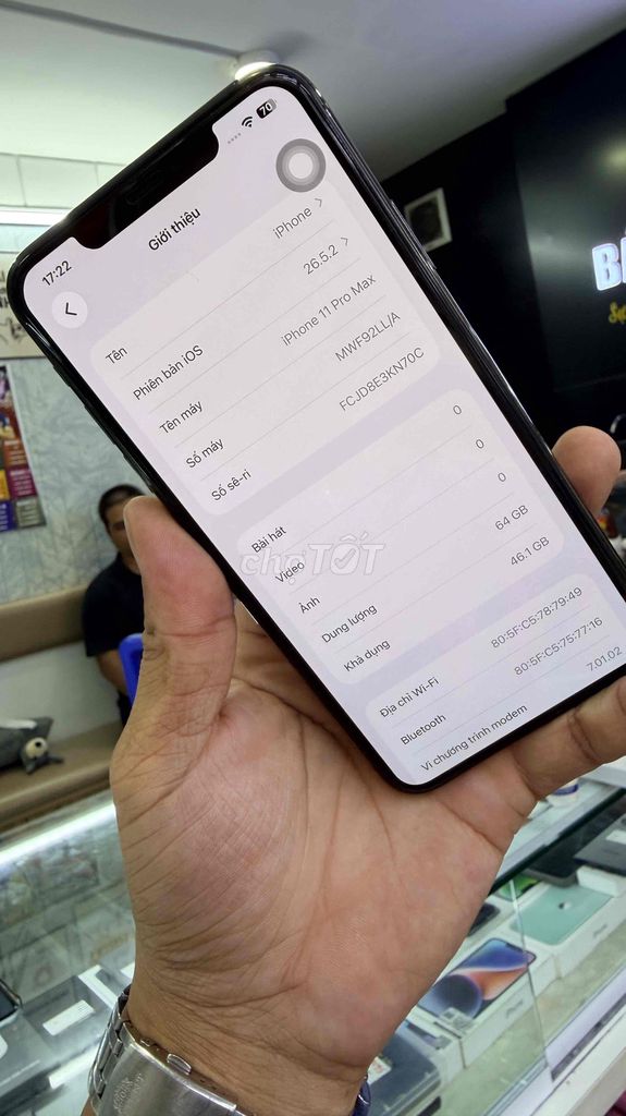 Apple iPhone 11 Pro Max 64GB Xám Đã qua sử dụng. Mua bán Điện thoại tại Quận Bình Thạnh Tp Hồ Chí Minh được đăng bởi Phan Luận hình 1
