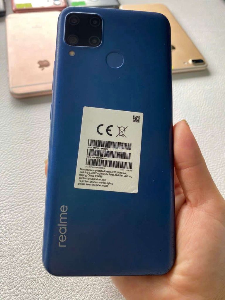 Realme C15 4GB/64GB Xanh. Mua bán Điện thoại tại Thành phố Vĩnh Long Vĩnh Long được đăng bởi Thanh Tien hình 1