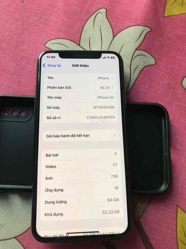 Apple iPhone Xs 64GB Vàng Like New. Mua bán Điện thoại tại Thành phố Thủ Đức Tp Hồ Chí Minh được đăng bởi Minh A Co Don hình 1