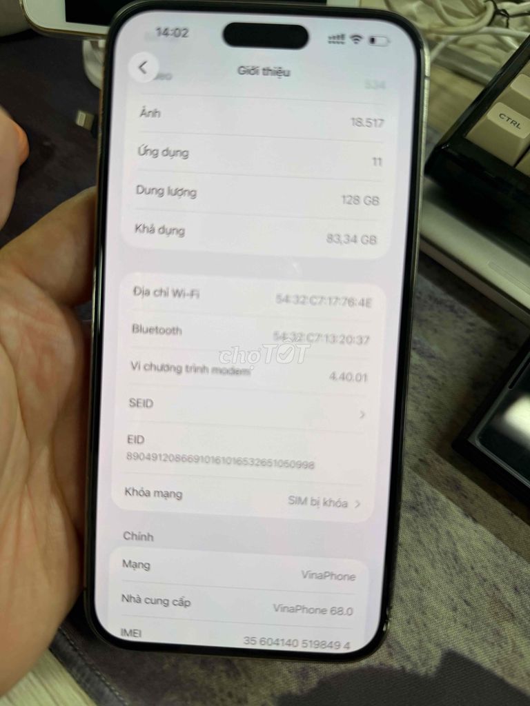 Iphone 14prm 128gb, full faceid. Mua bán Điện thoại tại Quận Đống Đa Hà Nội được đăng bởi Tấn Phước hình 1