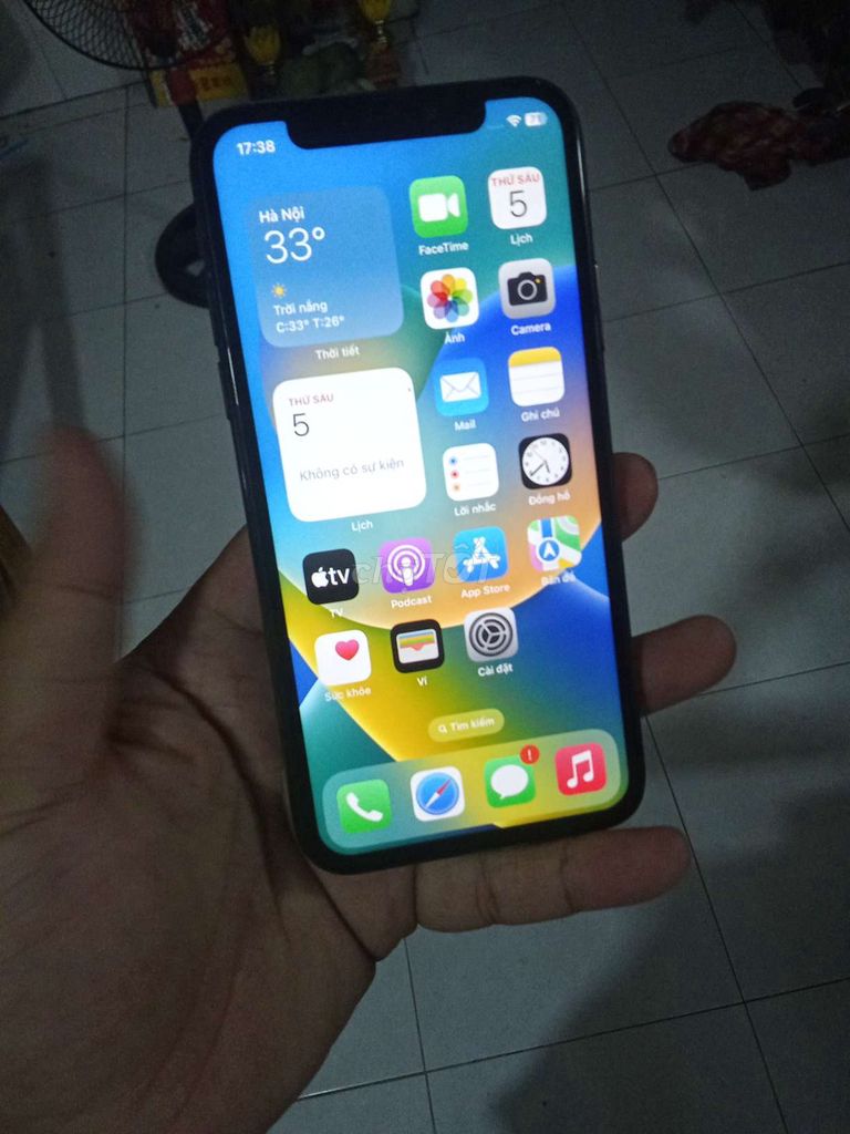 Apple iPhone X 64GB Đen sai êm giá rẻ . Mua bán Điện thoại tại Quận Ninh Kiều Cần Thơ được đăng bởi Quốc Anh hình 1