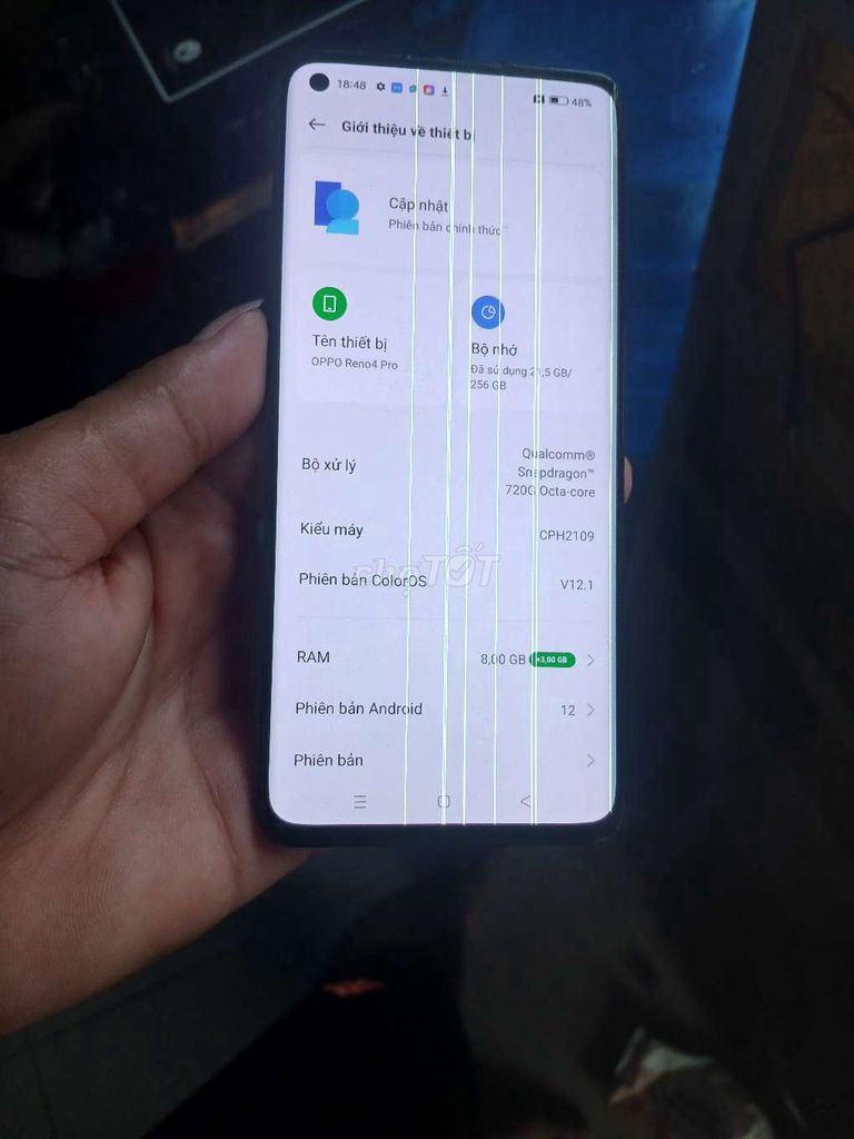 OPPO Reno 4 Pro 256GB Đen Màn hình sọc. Mua bán Điện thoại tại Quận 12 Tp Hồ Chí Minh được đăng bởi Thu Hiền  hình 1