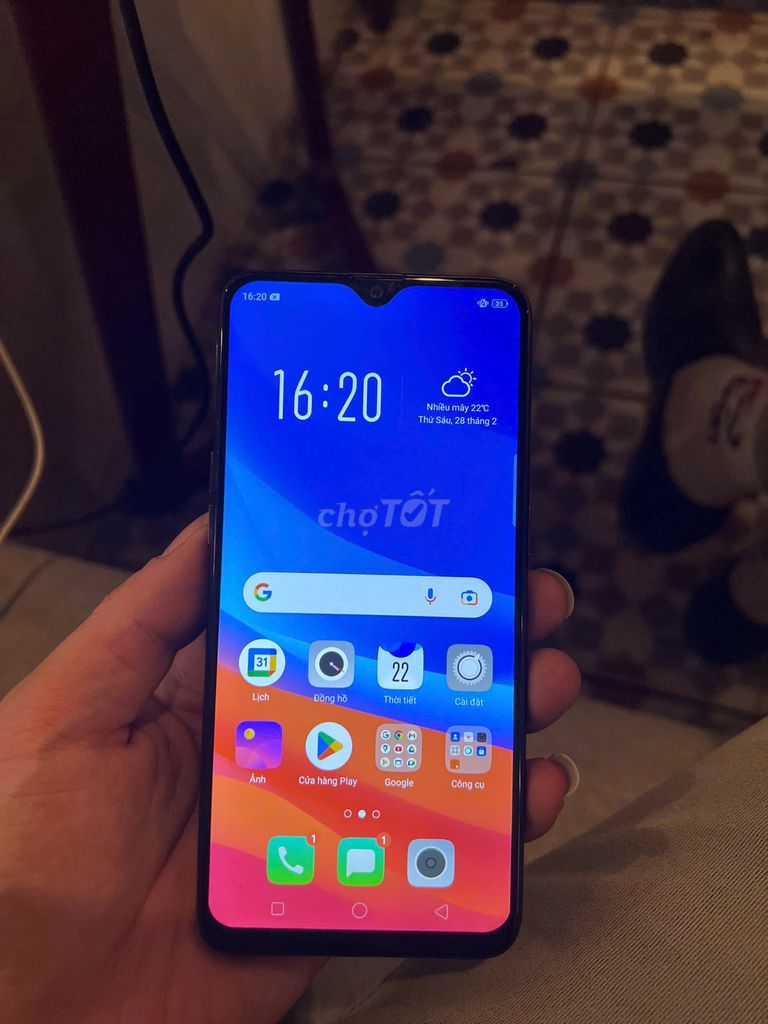 Oppo F9 2 sim ram 6/128G cũ