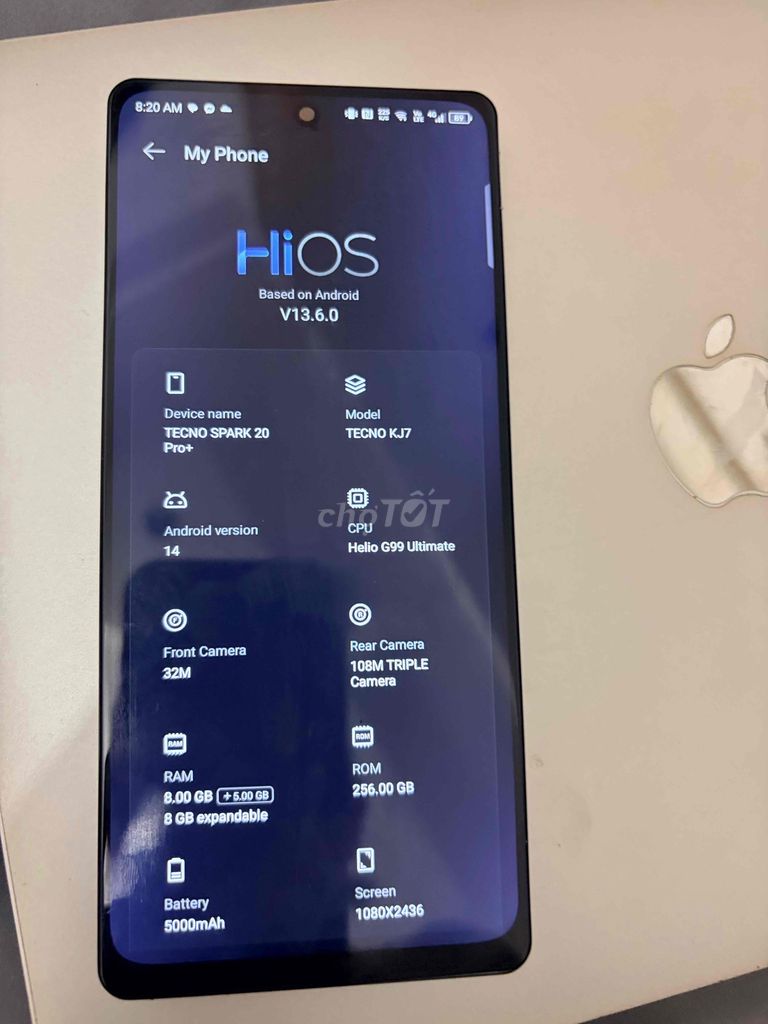 Tecno Spark 20 Pro Plus 8GB/256GB Đen đã thay màn. Mua bán Điện thoại tại Quận 11 Tp Hồ Chí Minh được đăng bởi Nhân hình 1