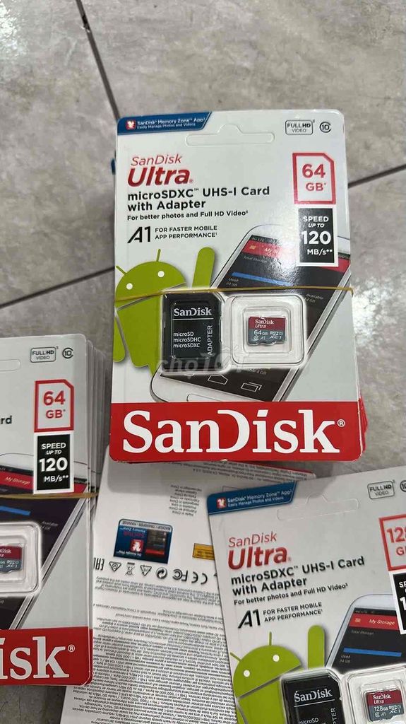 Thẻ nhớ SanDisk microSDXC 64GB 120MB/s. Mua bán Phụ kiện (Màn hình, Chuột...) tại Quận Hải Châu Đà Nẵng được đăng bởi Camera Đà Nẵng  hình 1