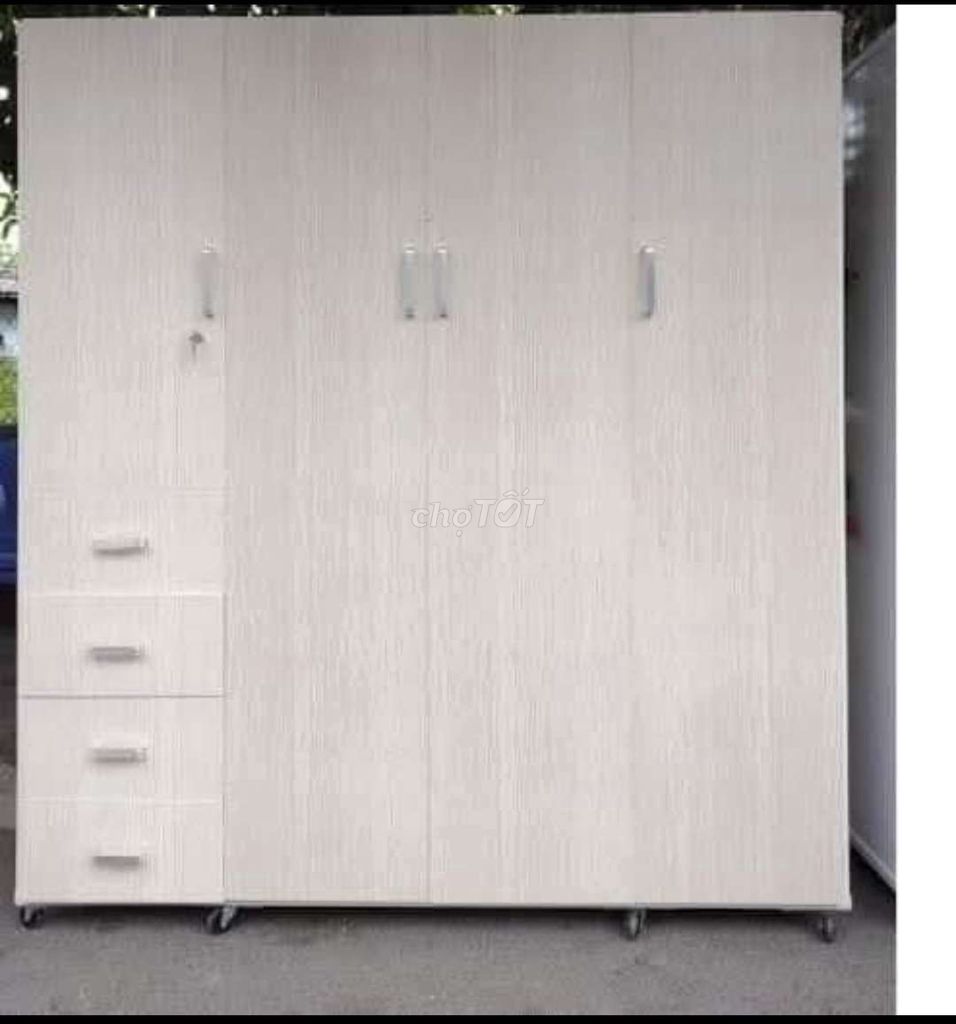 TỦ NHỰA ĐÀI LOAN 4 CÁNH MÀU VÂN GỖ SỒI . Mua bán Tủ, kệ gia đình tại Huyện Củ Chi Tp Hồ Chí Minh được đăng bởi Tủ nhựa đài loan hoàng quân hình 1