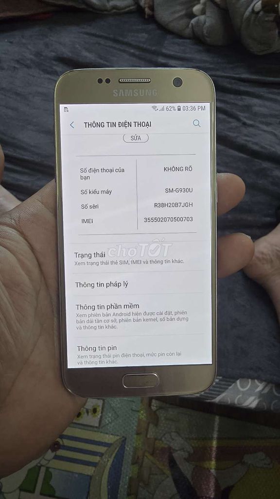 Samsung Galaxy S7 Vàng. Mua bán Điện thoại tại Huyện Tiên Du Bắc Ninh được đăng bởi phạm pha hình 1