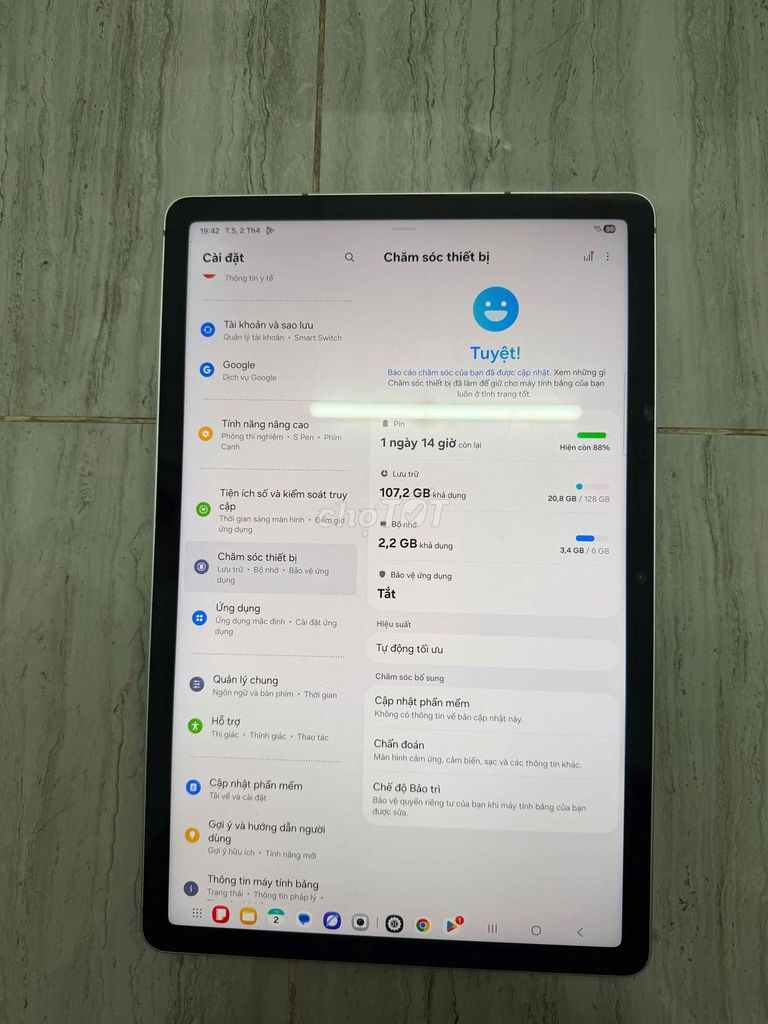 Samsung Galaxy Tab S9FE wifi only ( 6gb/128gb ) 99. Mua bán Máy tính bảng tại Quận 5 Tp Hồ Chí Minh được đăng bởi Nguyễn Khánh Minh hình 1