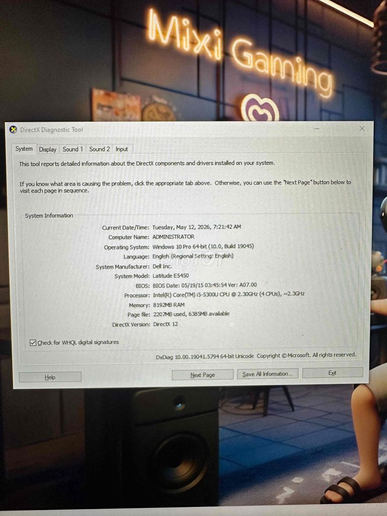 Laptop Dell Latitude e5450 i5-5300u 8GB/128GB. Mua bán Laptop tại Quận Thanh Xuân Hà Nội được đăng bởi Văn Chiến Tô hình 1