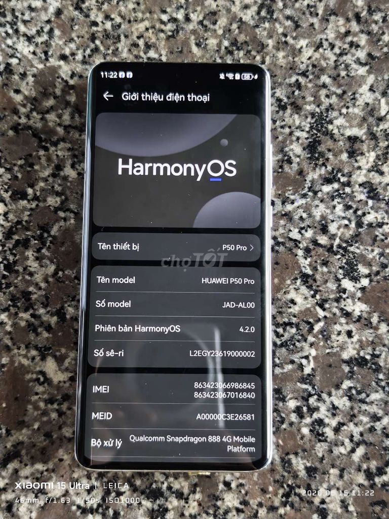 Huawei P50 Pro Bạc. Mua bán Điện thoại tại Thành phố Buôn Ma Thuột Đắk Lắk được đăng bởi Scare VN hình 1
