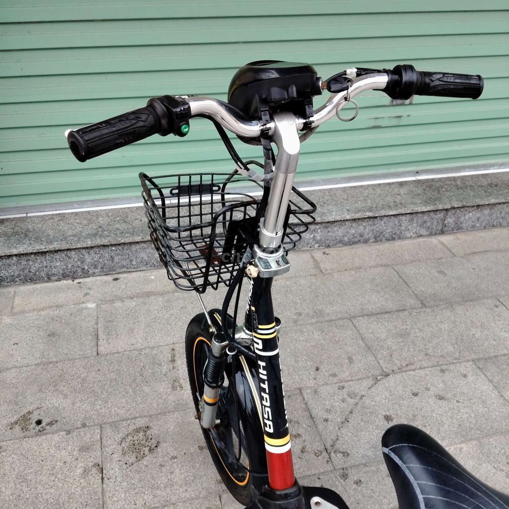 Xe đạp điện Hitasa Đỏ đen. Mua bán Xe điện tại Huyện Trảng Bom Đồng Nai được đăng bởi đinh long hình 5